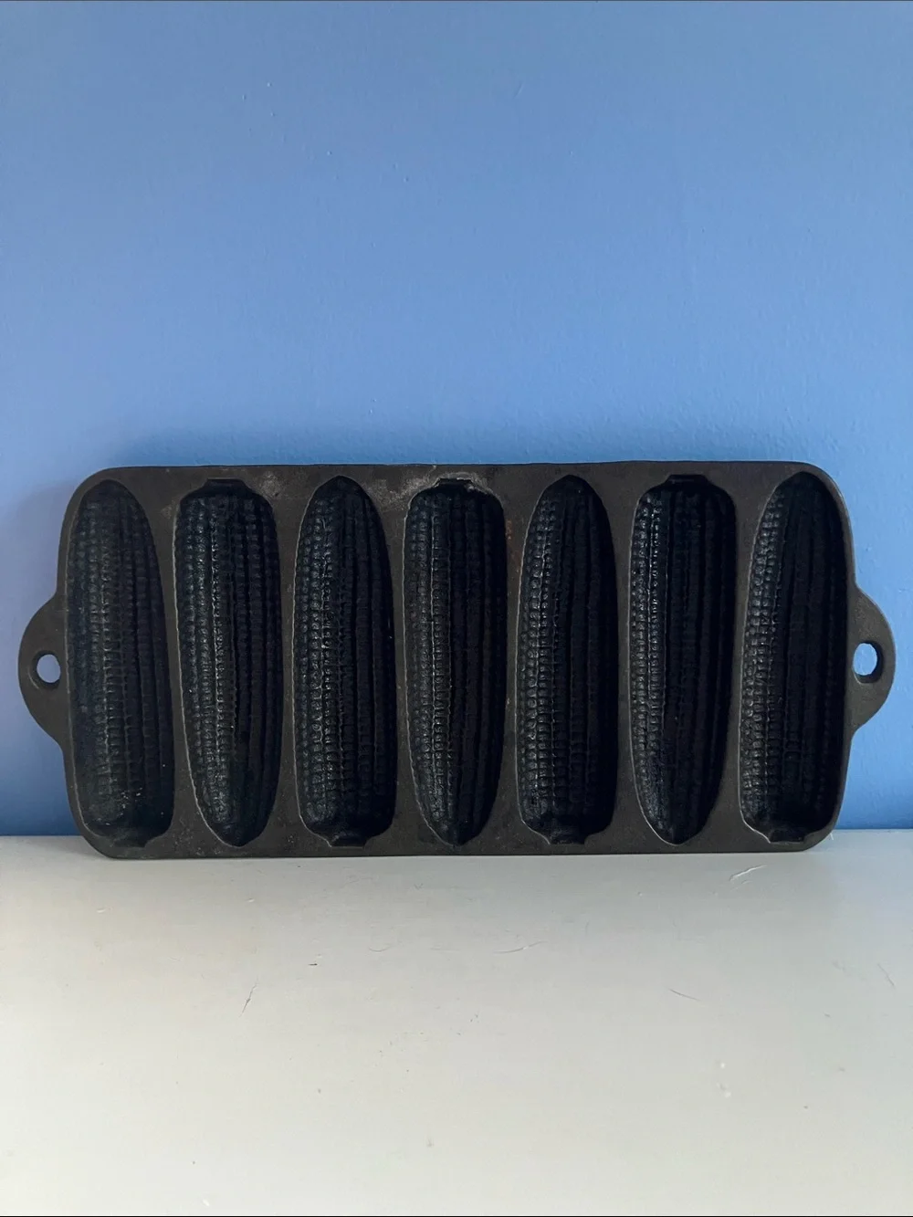 Vintage Wagner Ware Cornbread Cast Iron Jr Pan - Krusty Korn Kobs - Model 1319